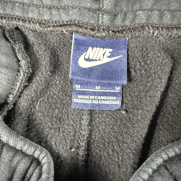 Vintage Nike Joggers Men Medium Black Sweatpants Logo Outdoor Workout Sportswear - Picture 6 of 15
